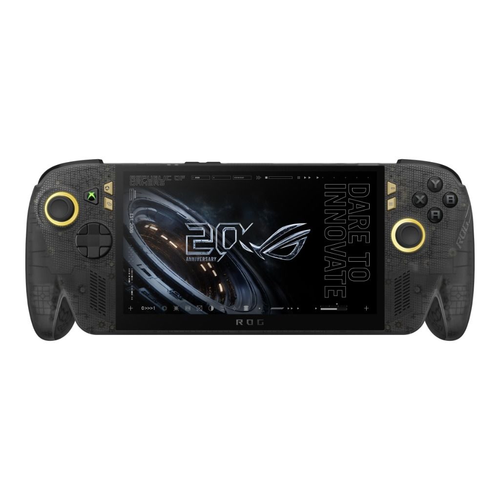 ASUS ROG Xbox Ally X20 handheld gaming PC, front view showing the OLED screen