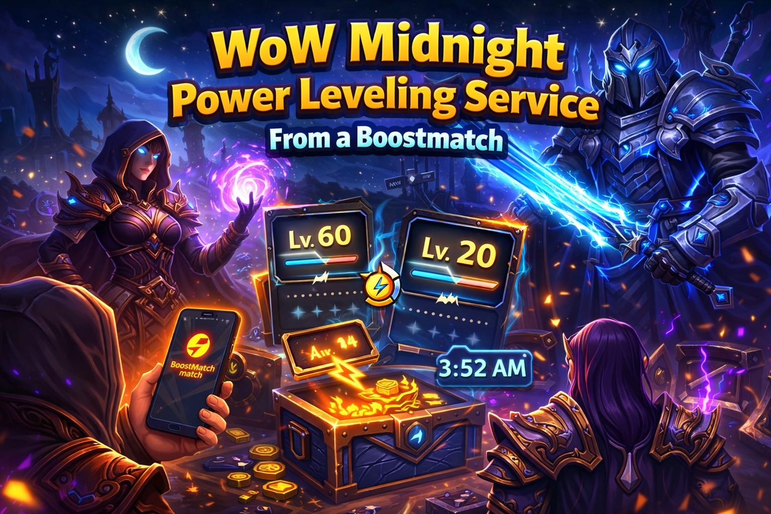 WoW Midnight Power Leveling Service From a Boostmatch
