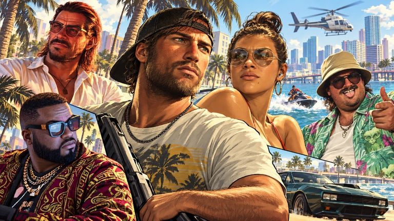 The confirmed GTA 6 character cast in Vice City