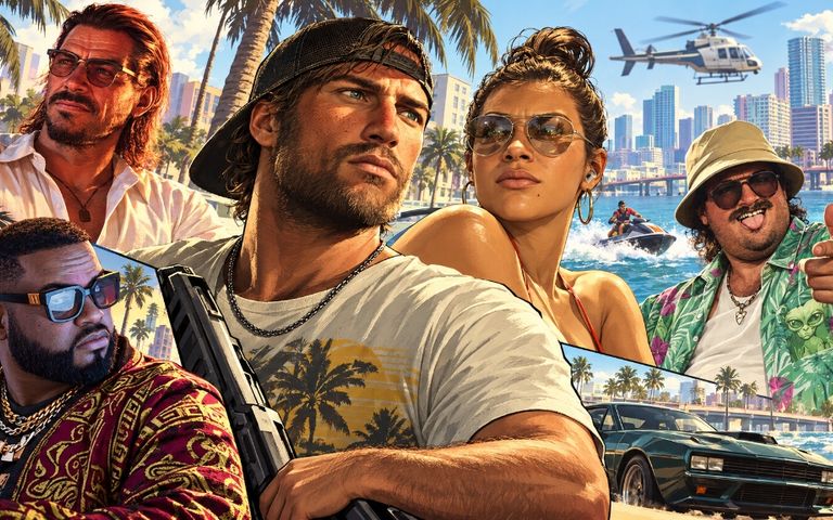 The confirmed GTA 6 character cast in Vice City