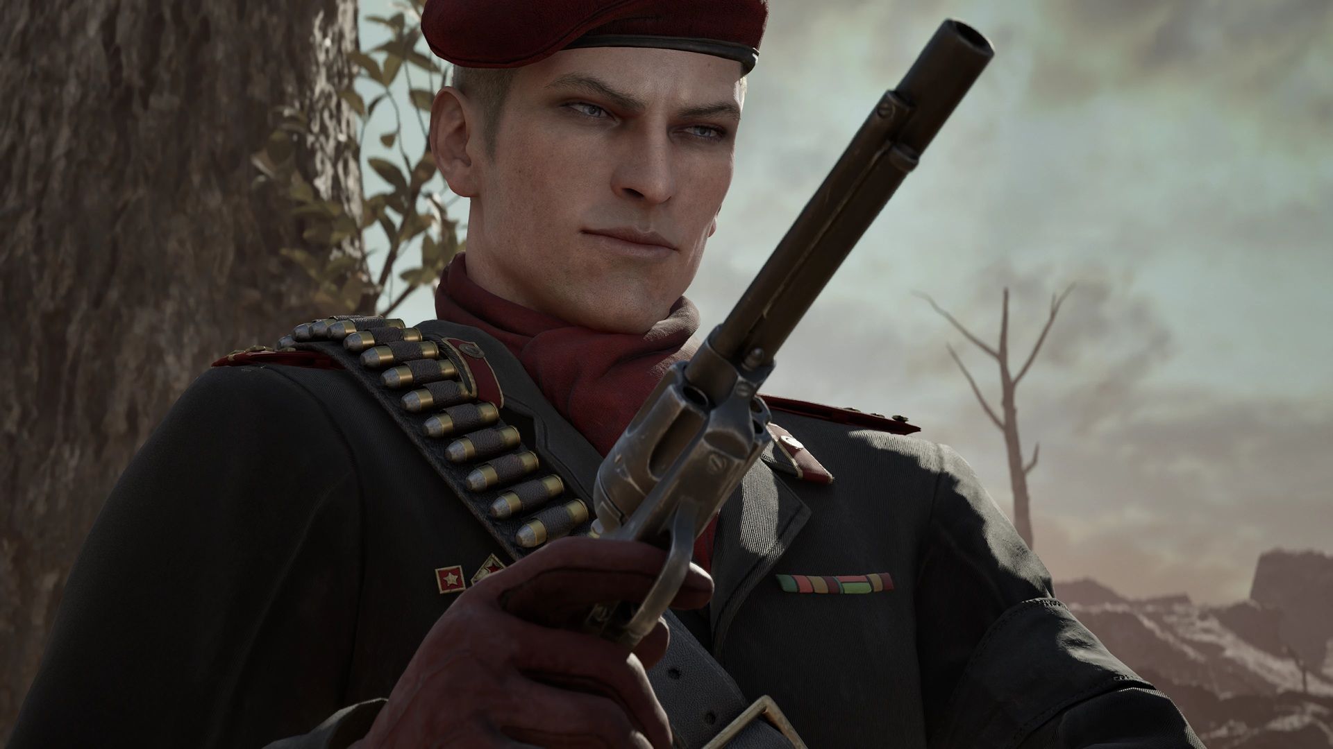A close-up of Ocelot in Metal Gear Solid Delta: Snake Eater
