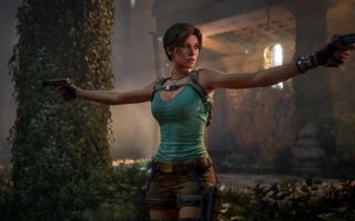 Lara with her guns held out in Tomb Raider: Legacy of Atlantis