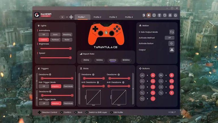 GameSir Connect companion software for the Tarantula 8K