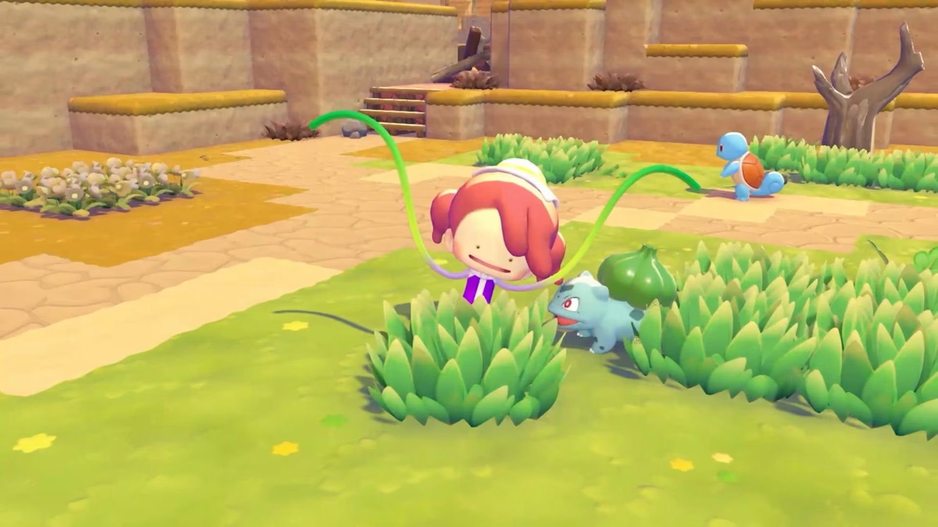 The player, a Ditto, in the guise of a human in Pokemon Pokopia