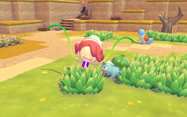 The player, a Ditto, in the guise of a human in Pokemon Pokopia