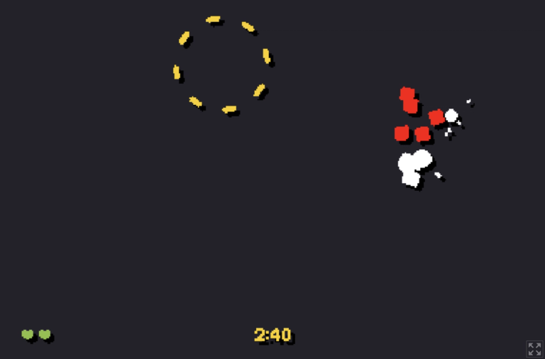 Driftr gameplay screenshot — a white coupe drifting on a stylised browser track