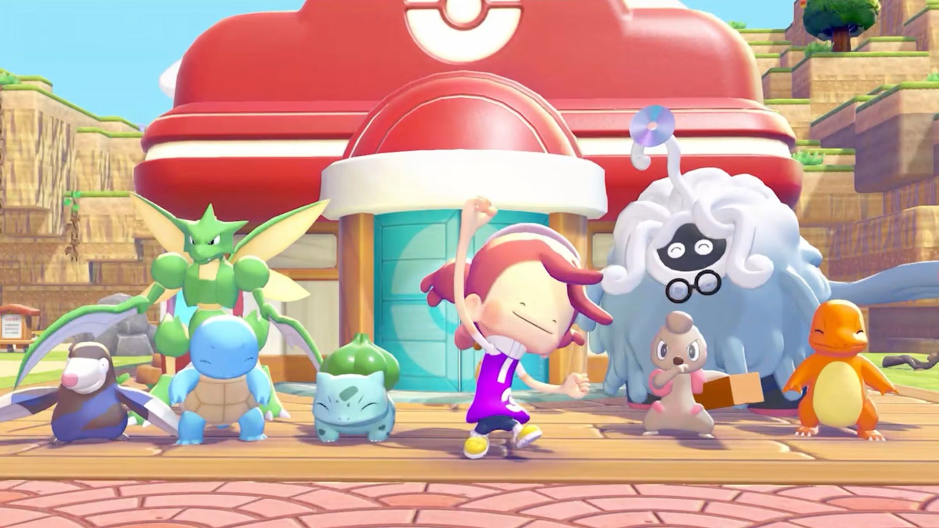 |The player character's Ditto and other Pokemon in Pokemon Pokopia