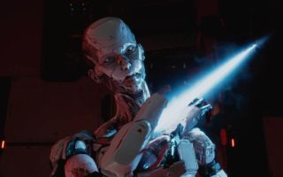 A Walker bot in Pragmata