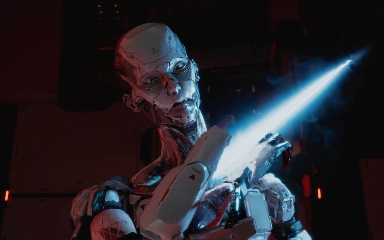A Walker bot in Pragmata