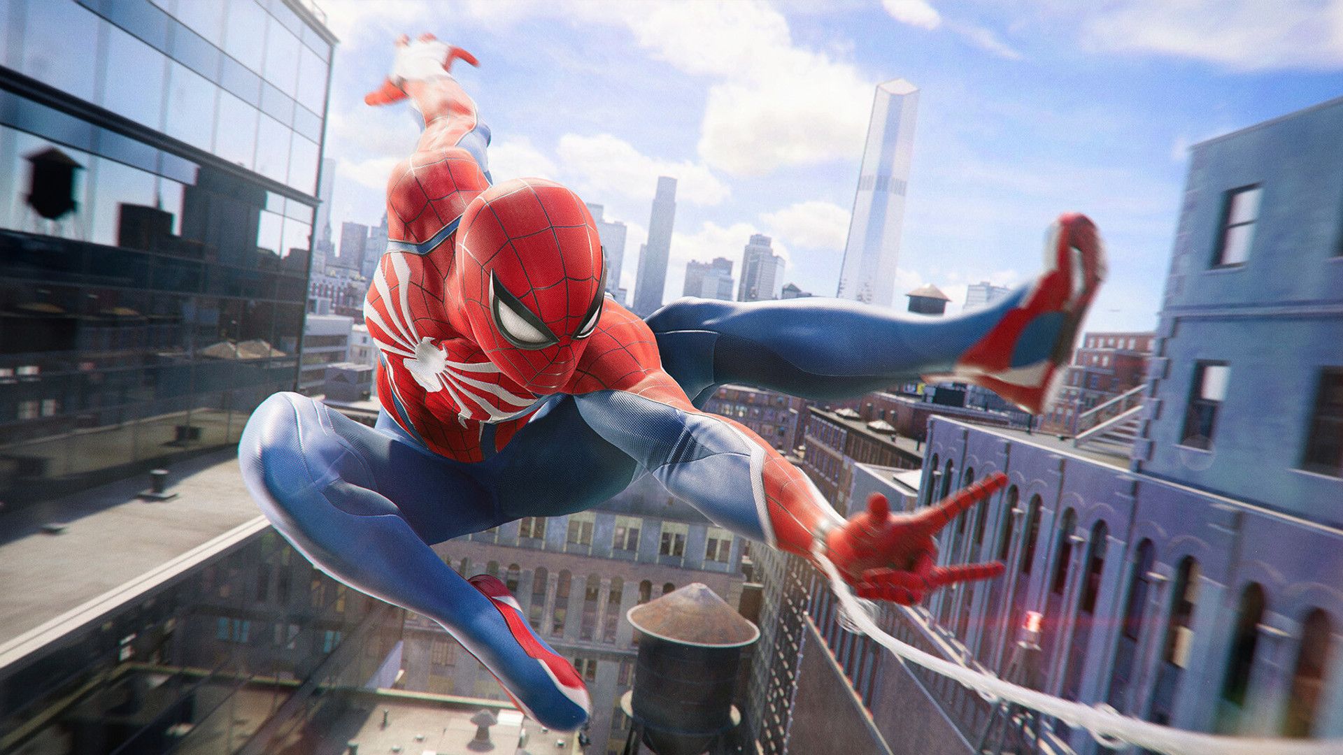Spider-Man shooting a web in Marvel's Spider-Man 2