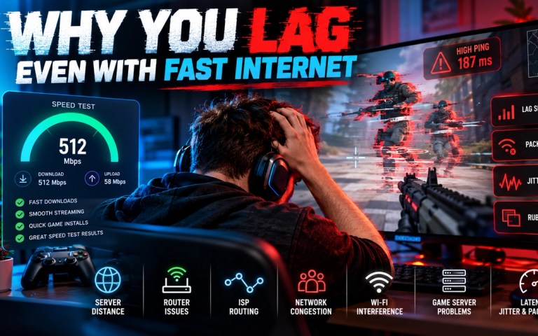 Why You Lag Even With Fast Internet