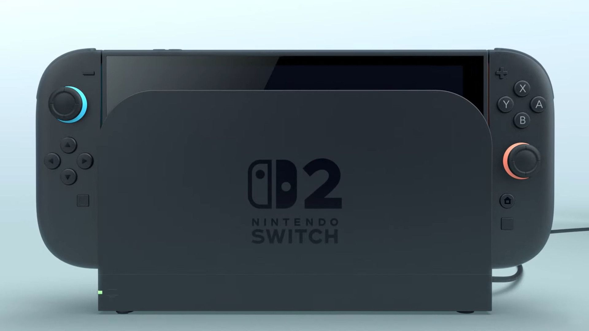 The Nintendo Switch 2 sitting in its dock