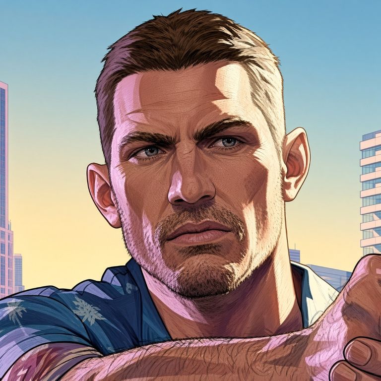 GTA 6 Jason Duval character artwork
