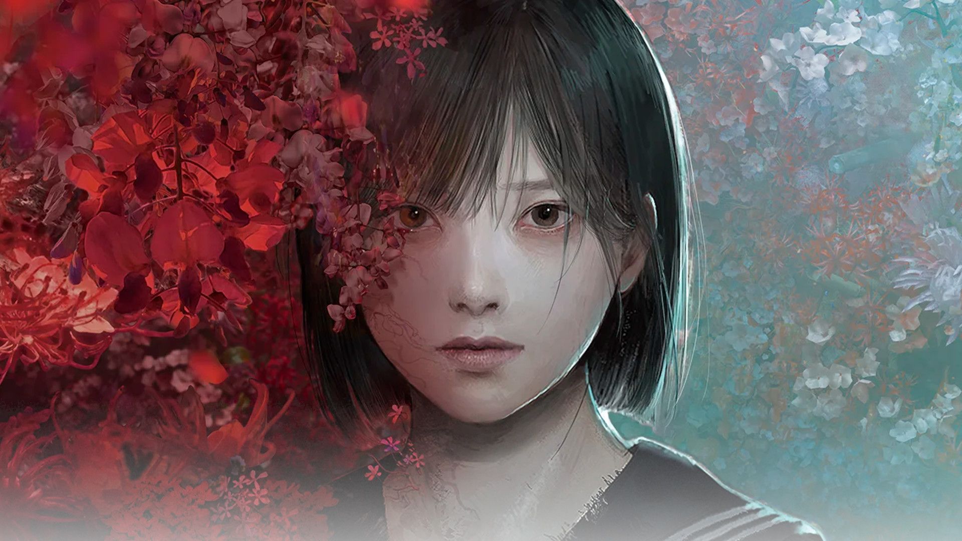 Artwork of the main character in Silent Hill f