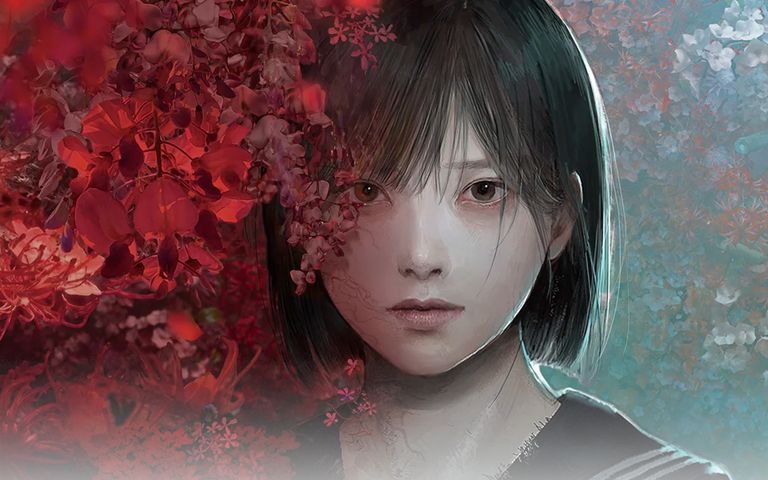Artwork of the main character in Silent Hill f