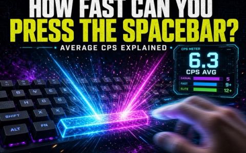 How Fast Can You Press the Spacebar? Average CPS Explained