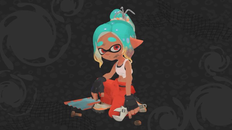An Inkling mechanic in Splatoon Raiders art