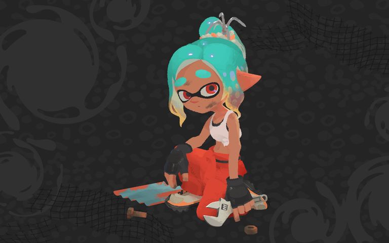 An Inkling mechanic in Splatoon Raiders art