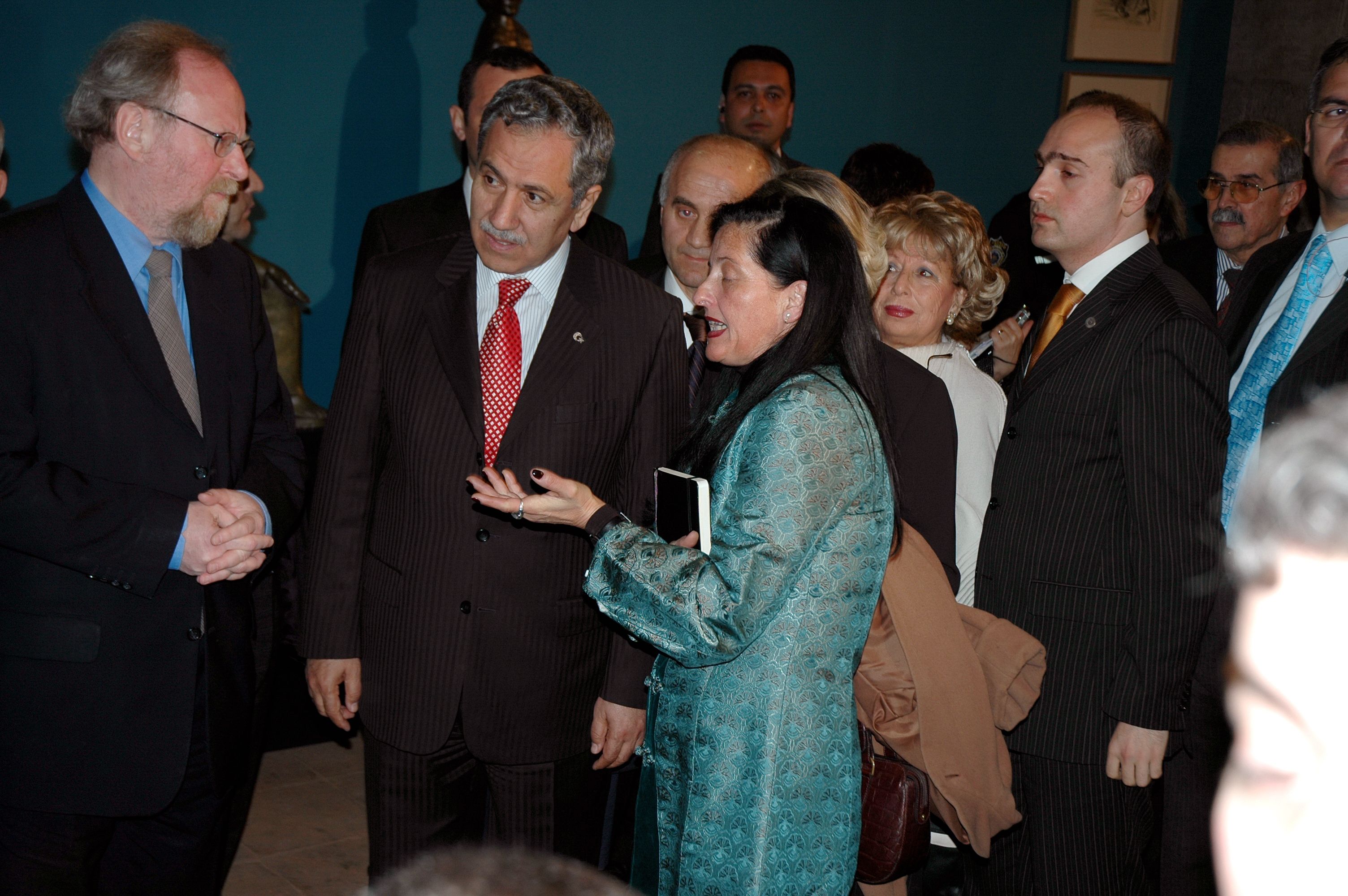 Wolfgang Thierse und Bülent Arinc auf der Eröffnung Barlach in Istanbul 2006