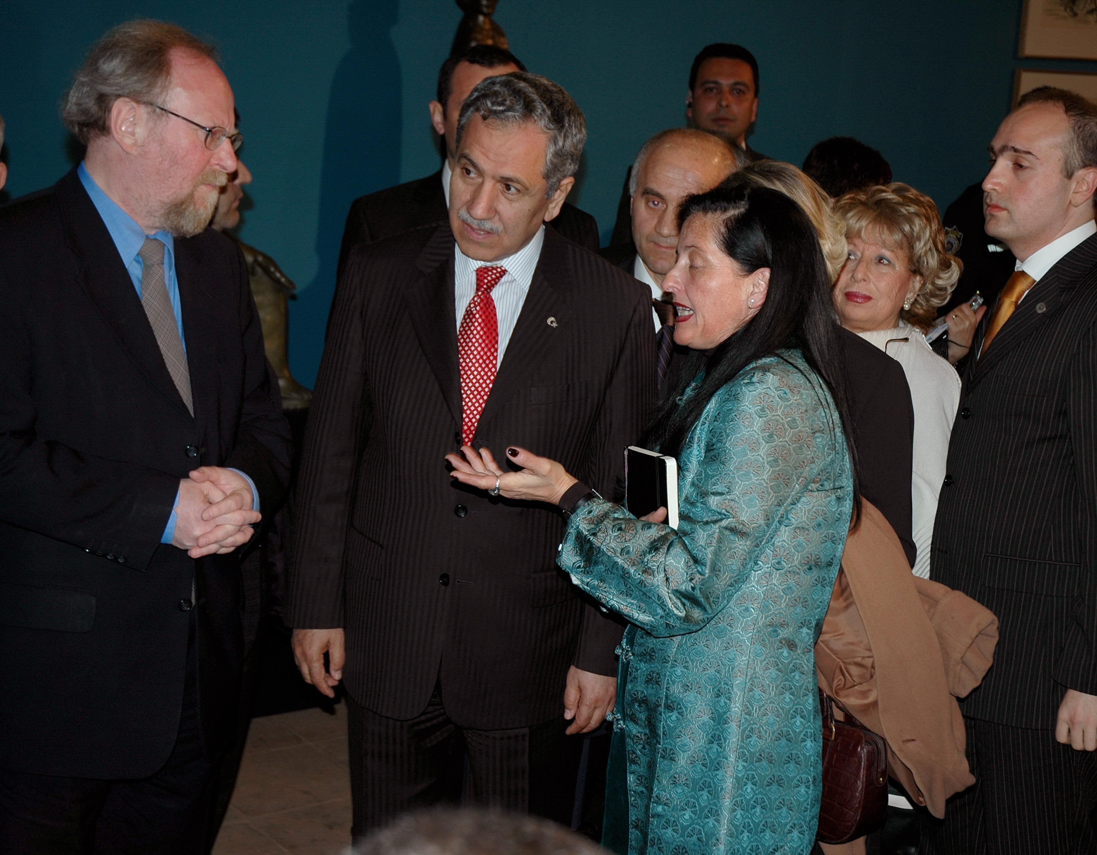 Wolfgang Thierse und Bülent Arinc auf der Eröffnung Barlach in Istanbul 2006