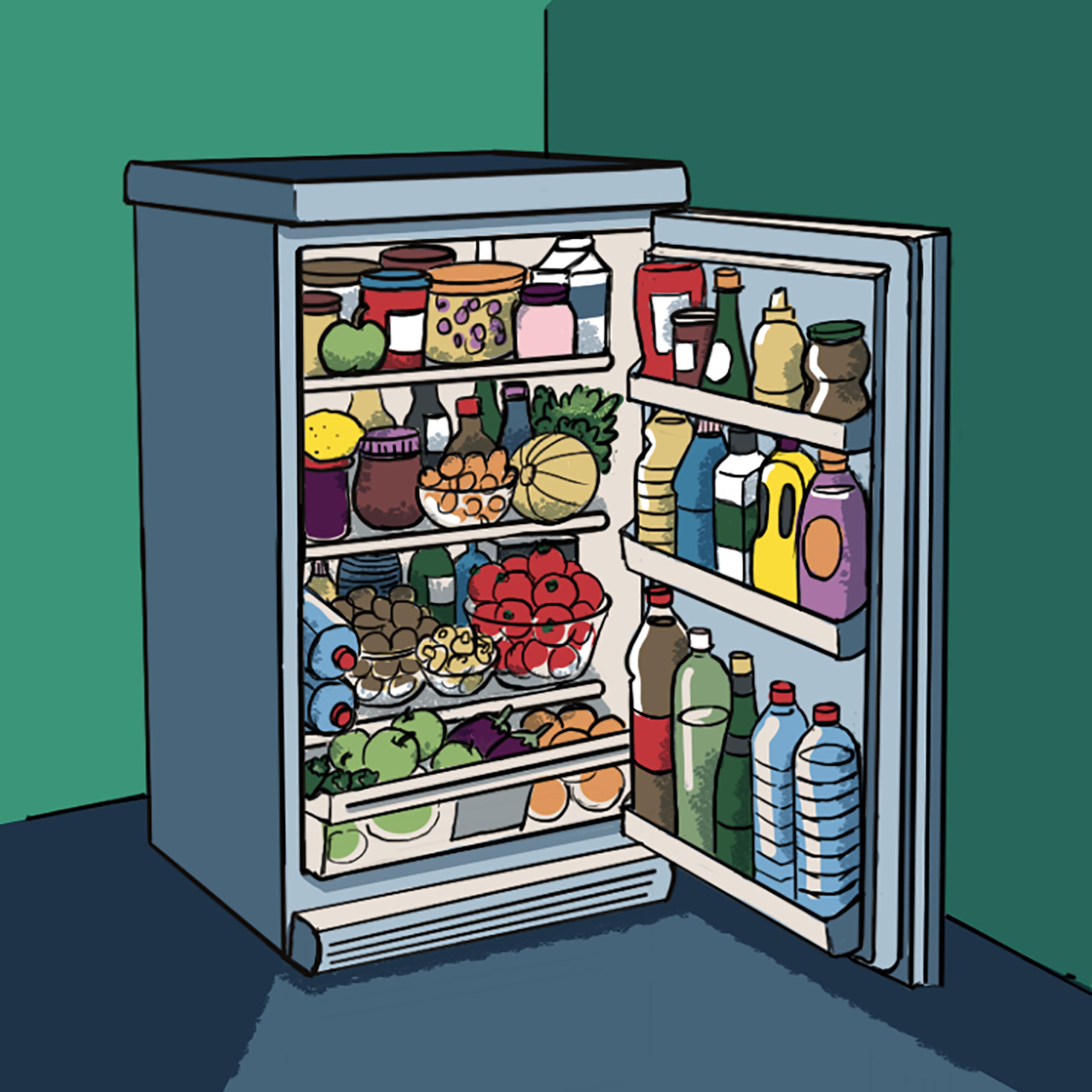 Kühlschrank gefüllt