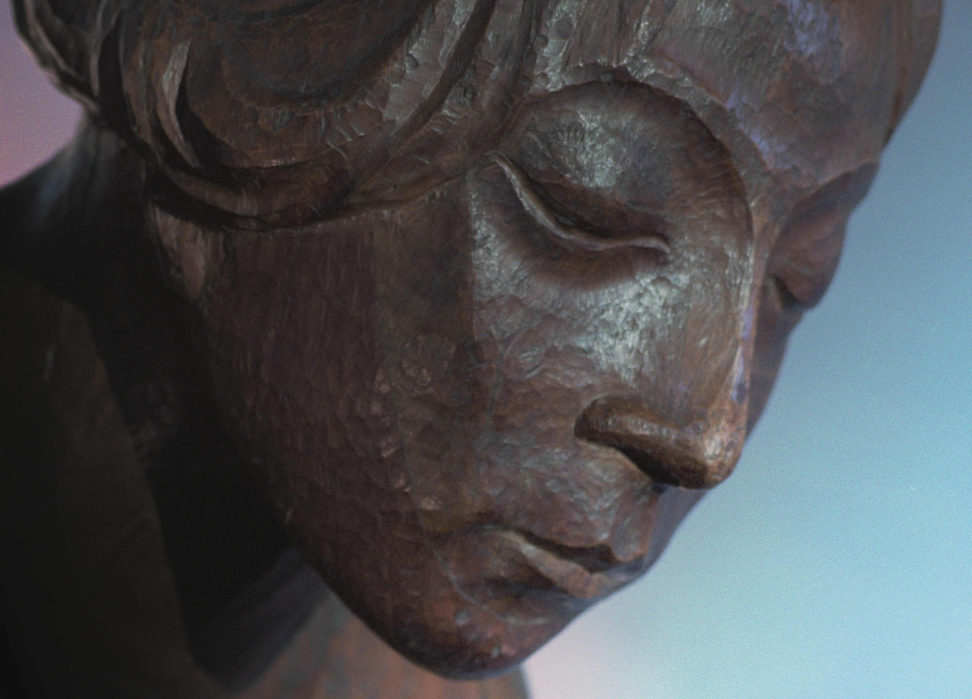 Kopf eines nachdenkenden Menschen