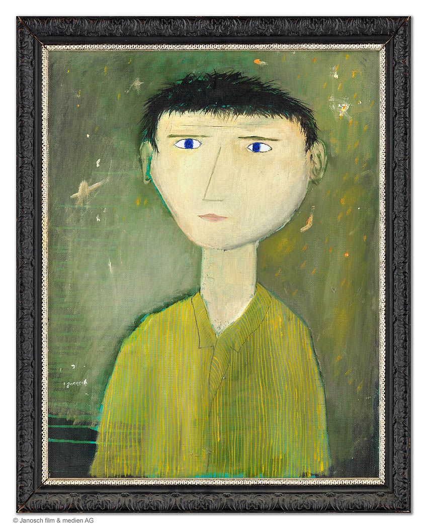 Janosch, Selbstporträt, 1957, Öl auf Leinwand, 71 x 55,5 cm