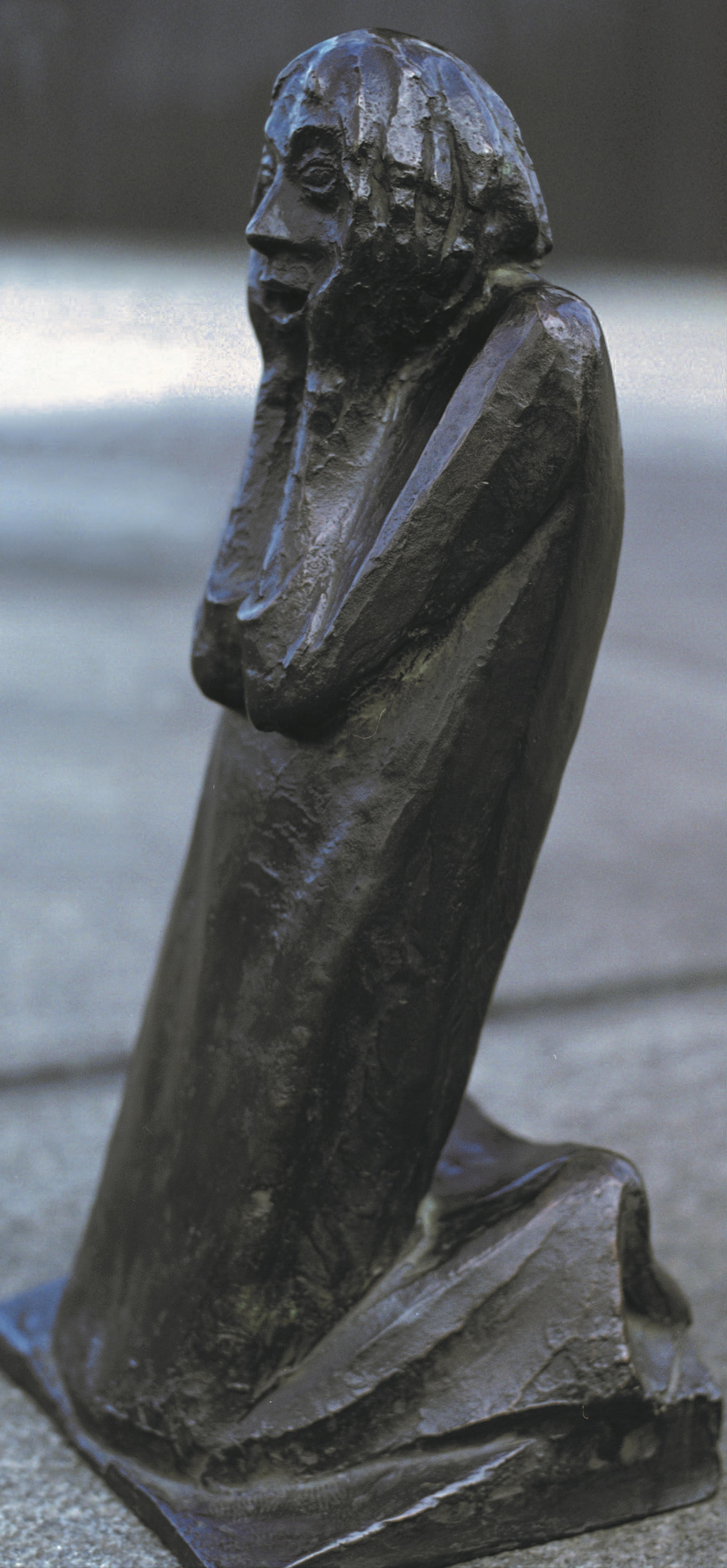 Skulptur erschrocken