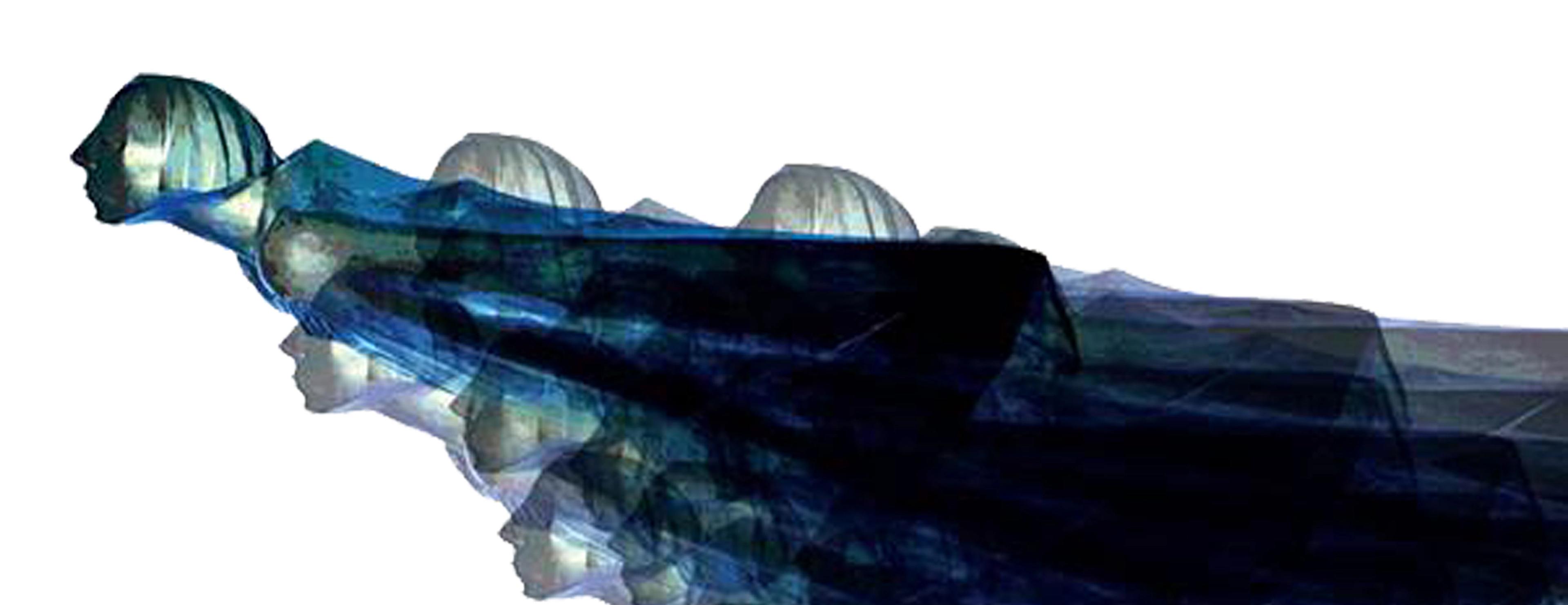 Ernst Barlach rauchend im Garten