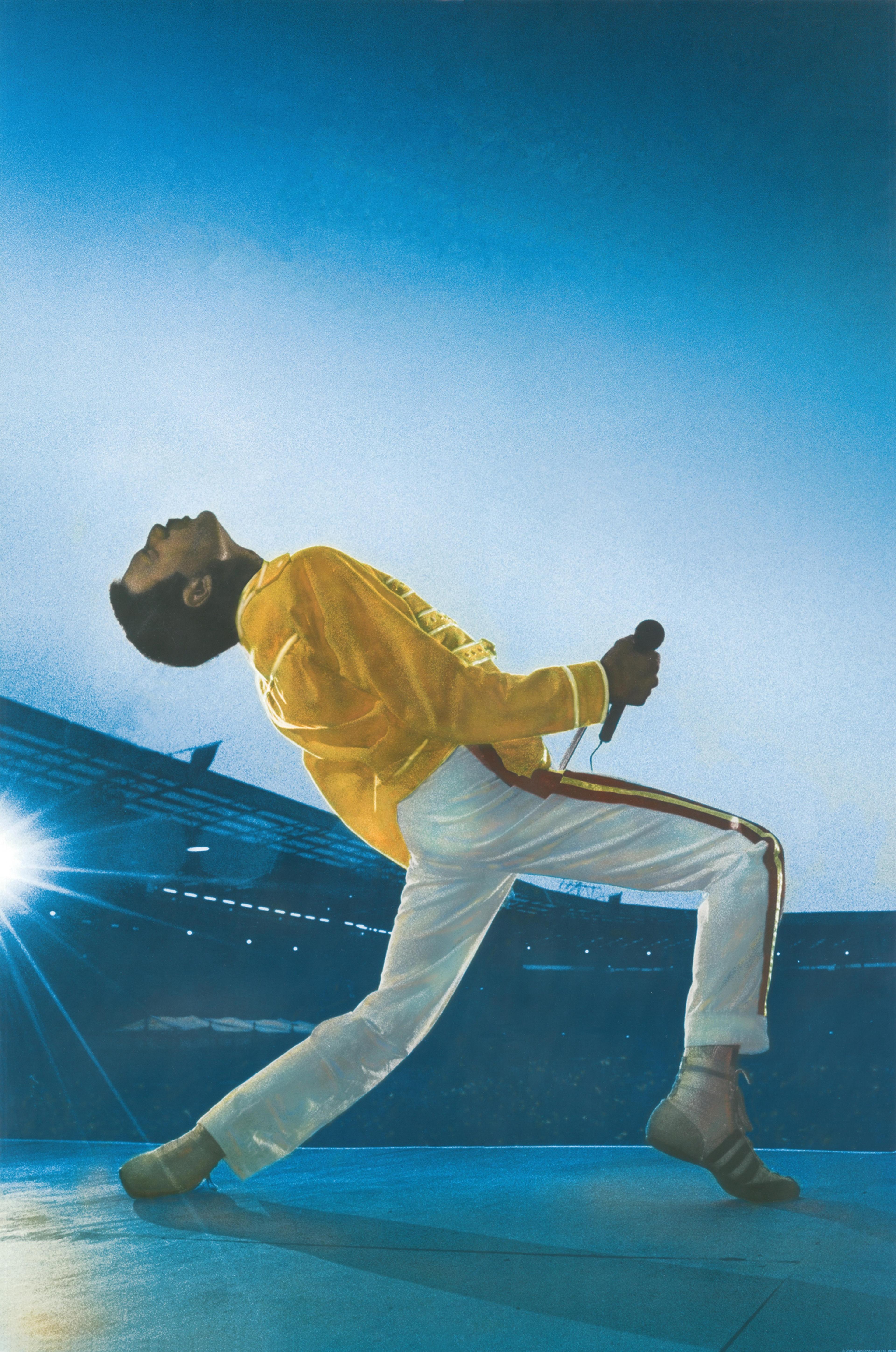 Freddie Mercury auf der Bühne