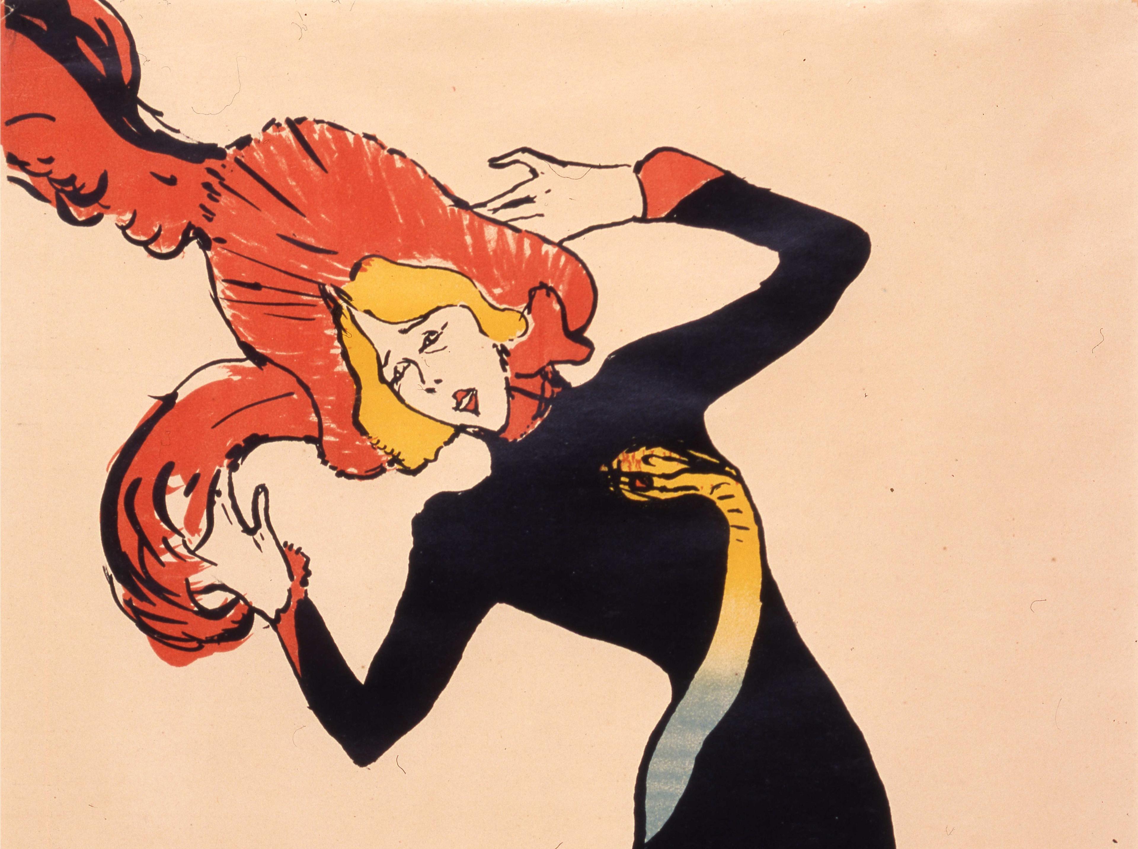 Ausschnitt Plakat Jane Avril, Henri de Toulouse-Lautrec, 1899