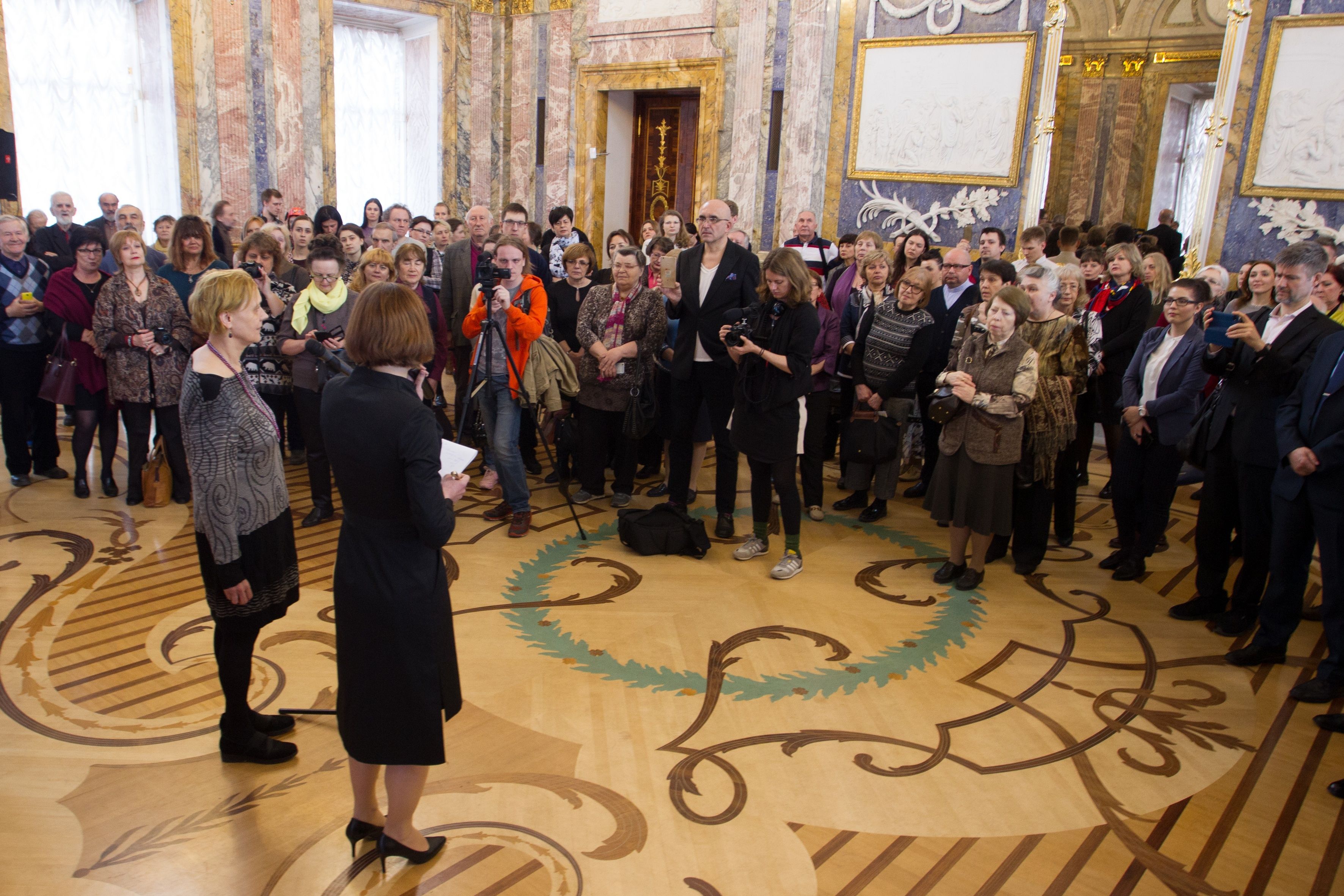 Eröffnung der Ausstellung Barlach-Kollwitz im Mamorpalast, Russisches Museum St. Petersburg 2018