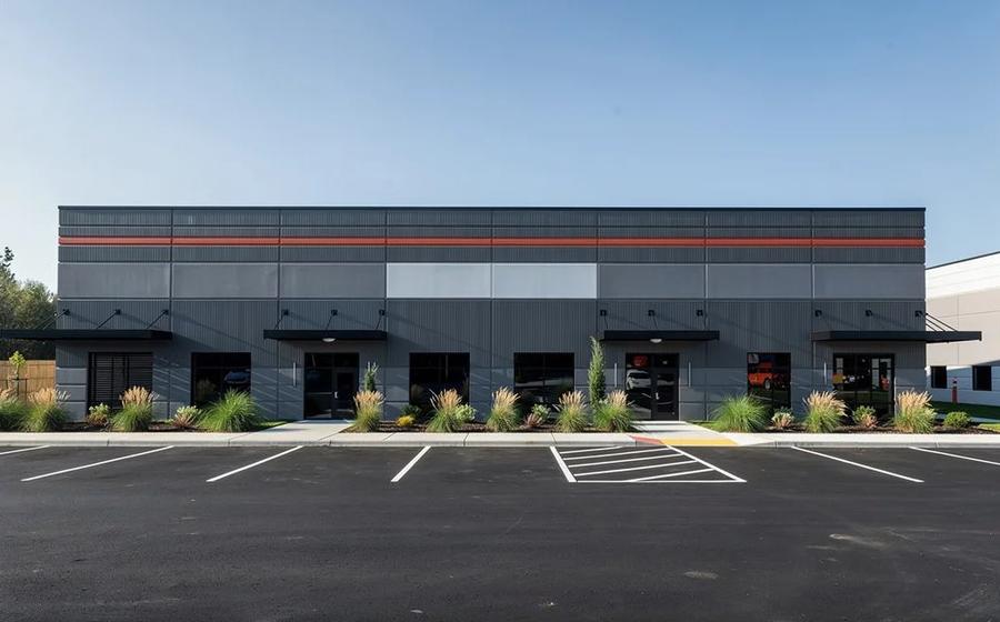 Triangle warehouse and industrial space