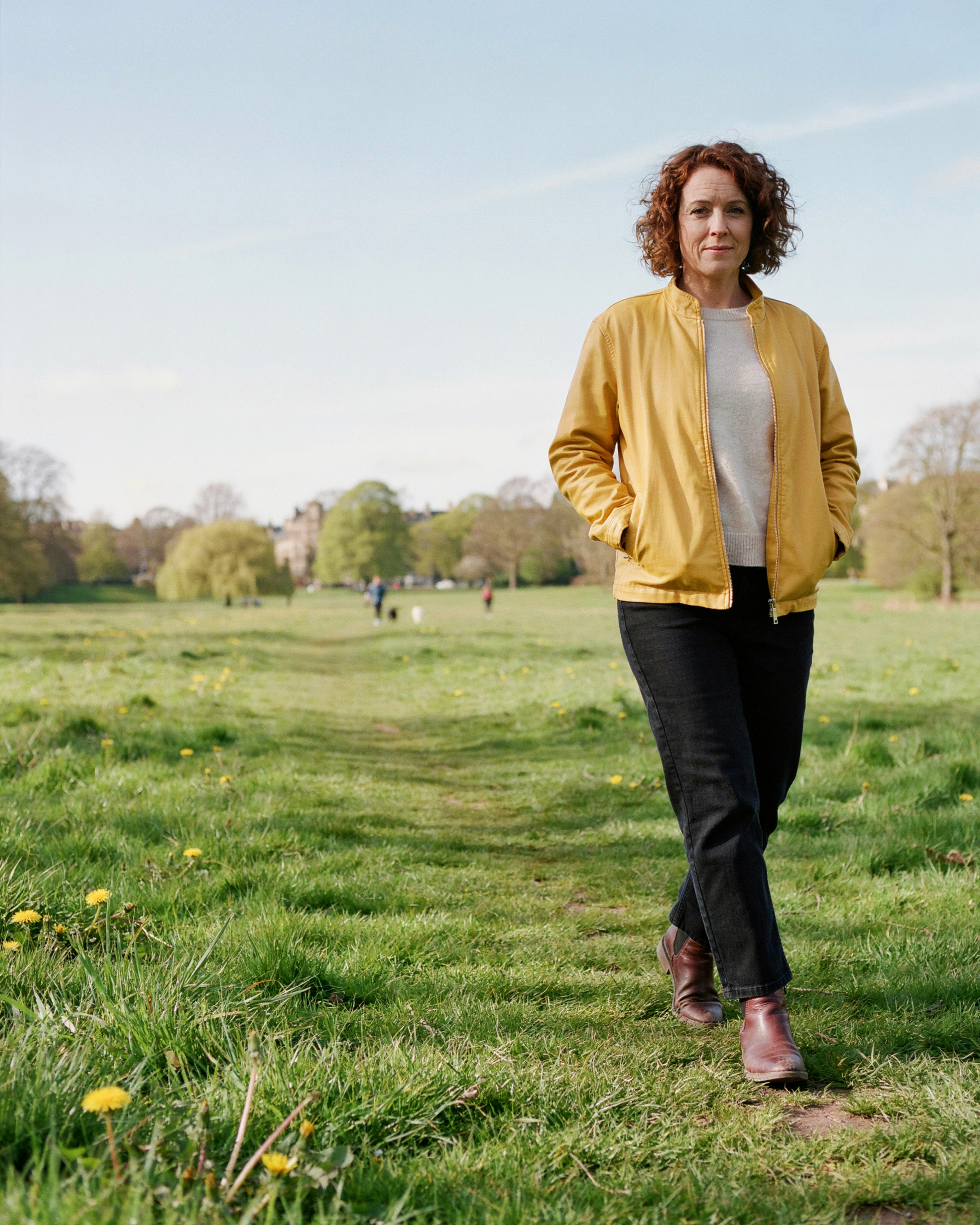 Adult walking through the Meadows in Edinburgh, calm and forward-looking, considering eligibility for weight management treatment