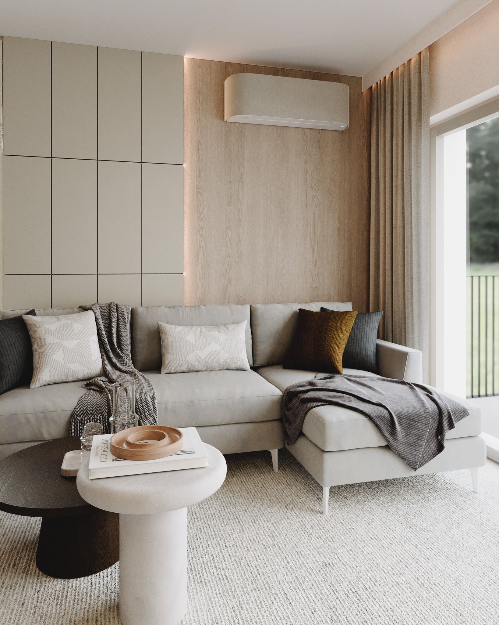 Mieszkanie z obłędnym widokiem — Wrocław, Apartamenty, projektowanie wnętrz Wrocław (M.122) we.make