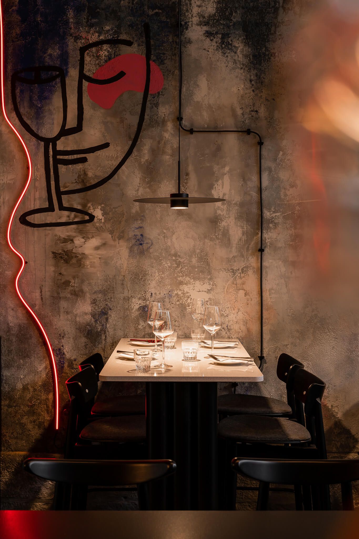 Restauracja Usta Usta — projektowanie wnętrz Wrocław, we.make (2)