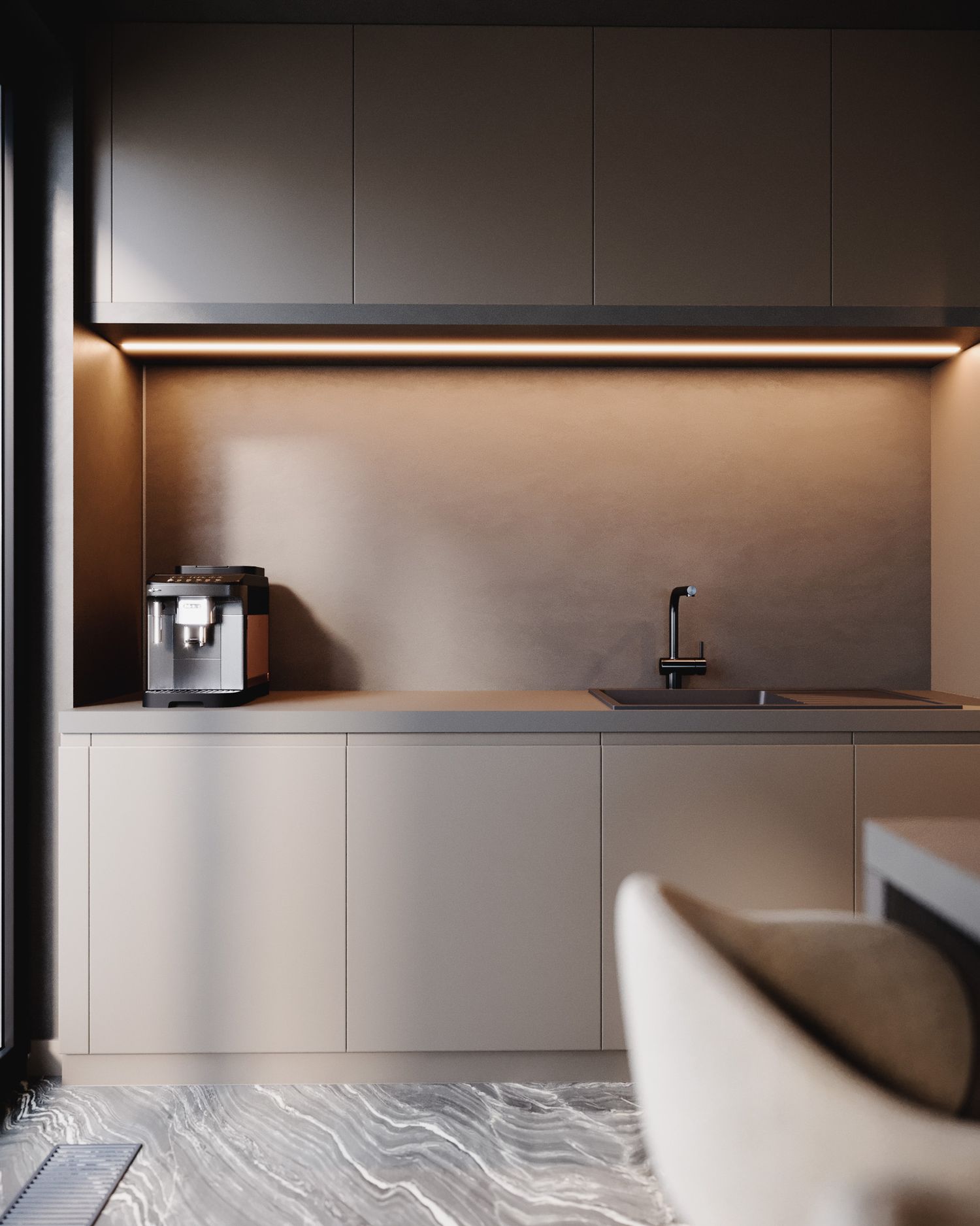 Nowoczesny apartament w Warszawie — projektowanie wnętrz Wrocław, we.make (3)
