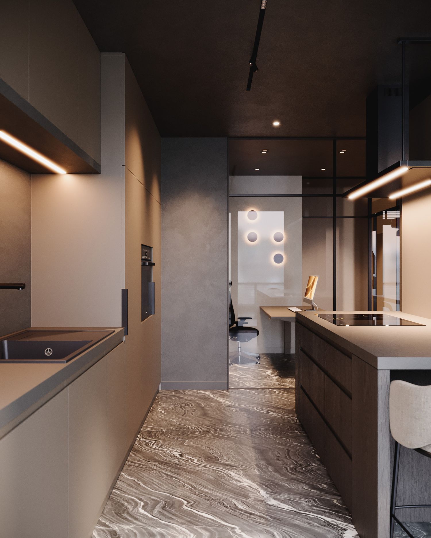 Nowoczesny apartament w Warszawie — projektowanie wnętrz Wrocław, we.make (2)