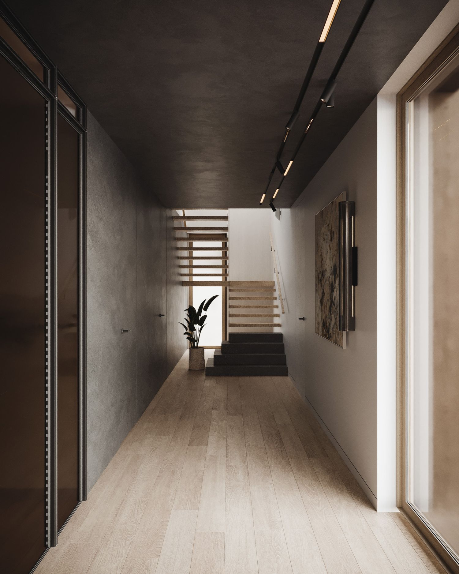 Nowoczesny dom pełen naturalnych materiałów — projektowanie wnętrz Wrocław, we.make (3)
