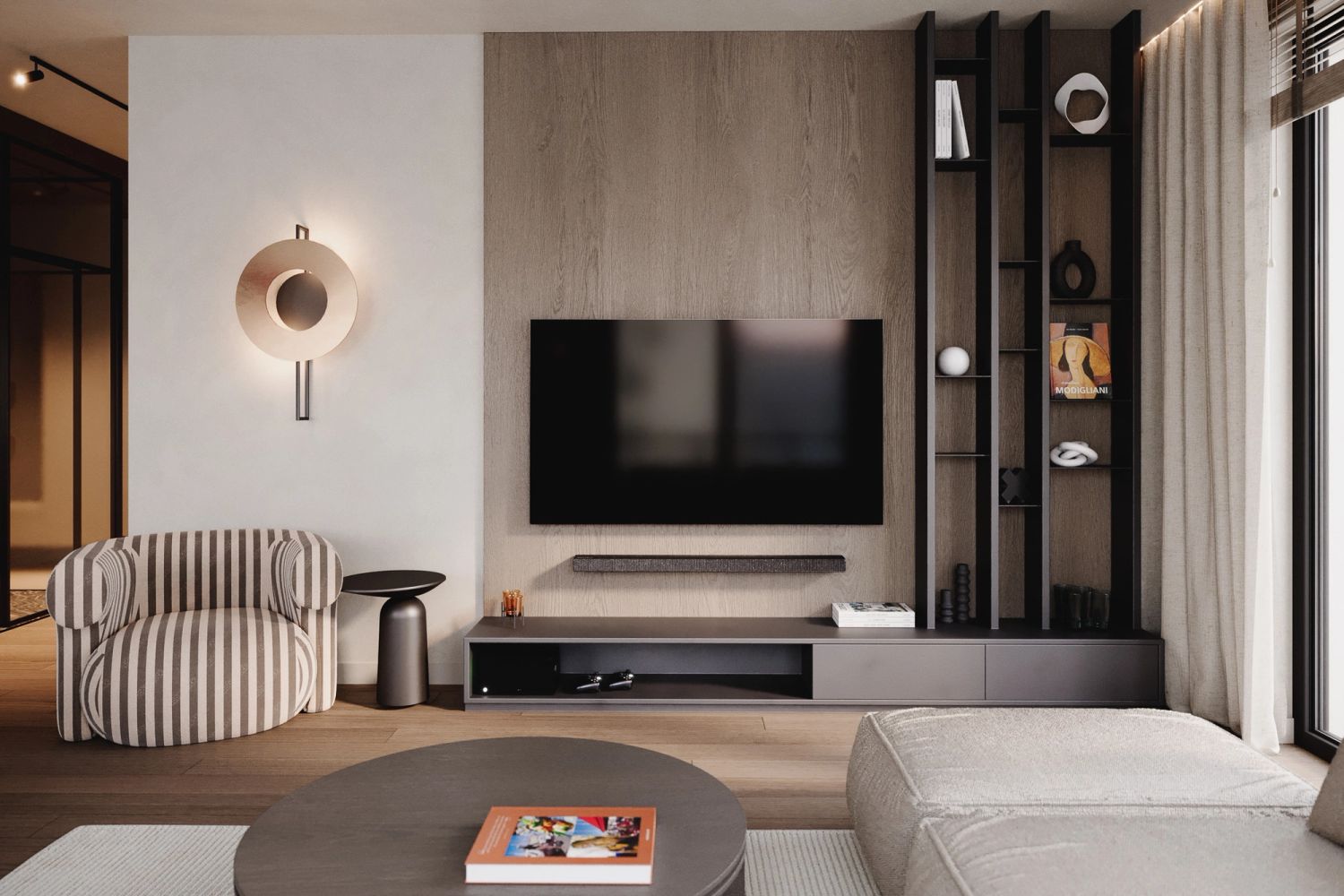 Nowoczesny apartament w Warszawie — projektowanie wnętrz Wrocław, we.make (3)