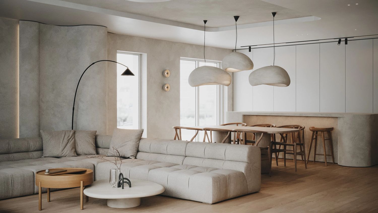 Apartament w stylu japandi z designerskim twistem — projektowanie wnętrz Wrocław, we.make (3)