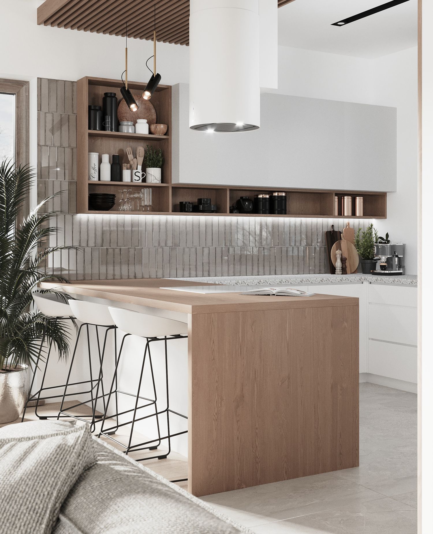 Dom w stonowanej elegancji — projektowanie wnętrz Wrocław, we.make (3)