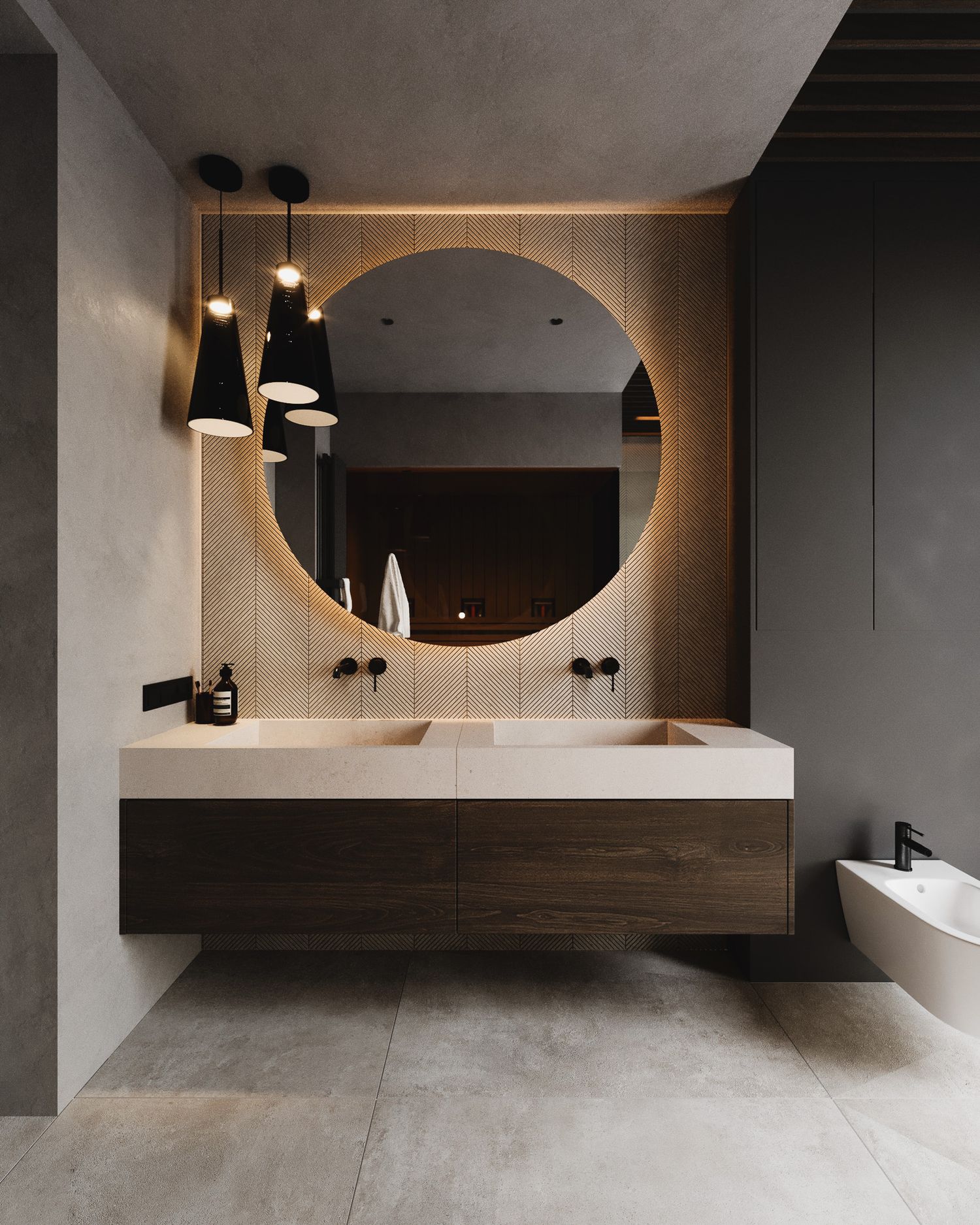 Nowoczesny dom pełen naturalnych materiałów — projektowanie wnętrz Wrocław, we.make (4)