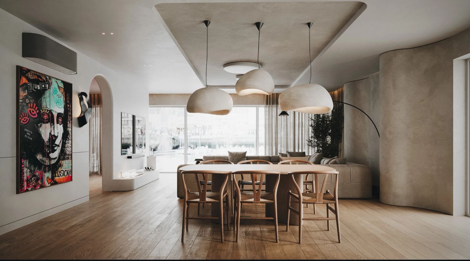 Apartament w stylu japandi z designerskim twistem — projektowanie wnętrz Wrocław, we.make (3)
