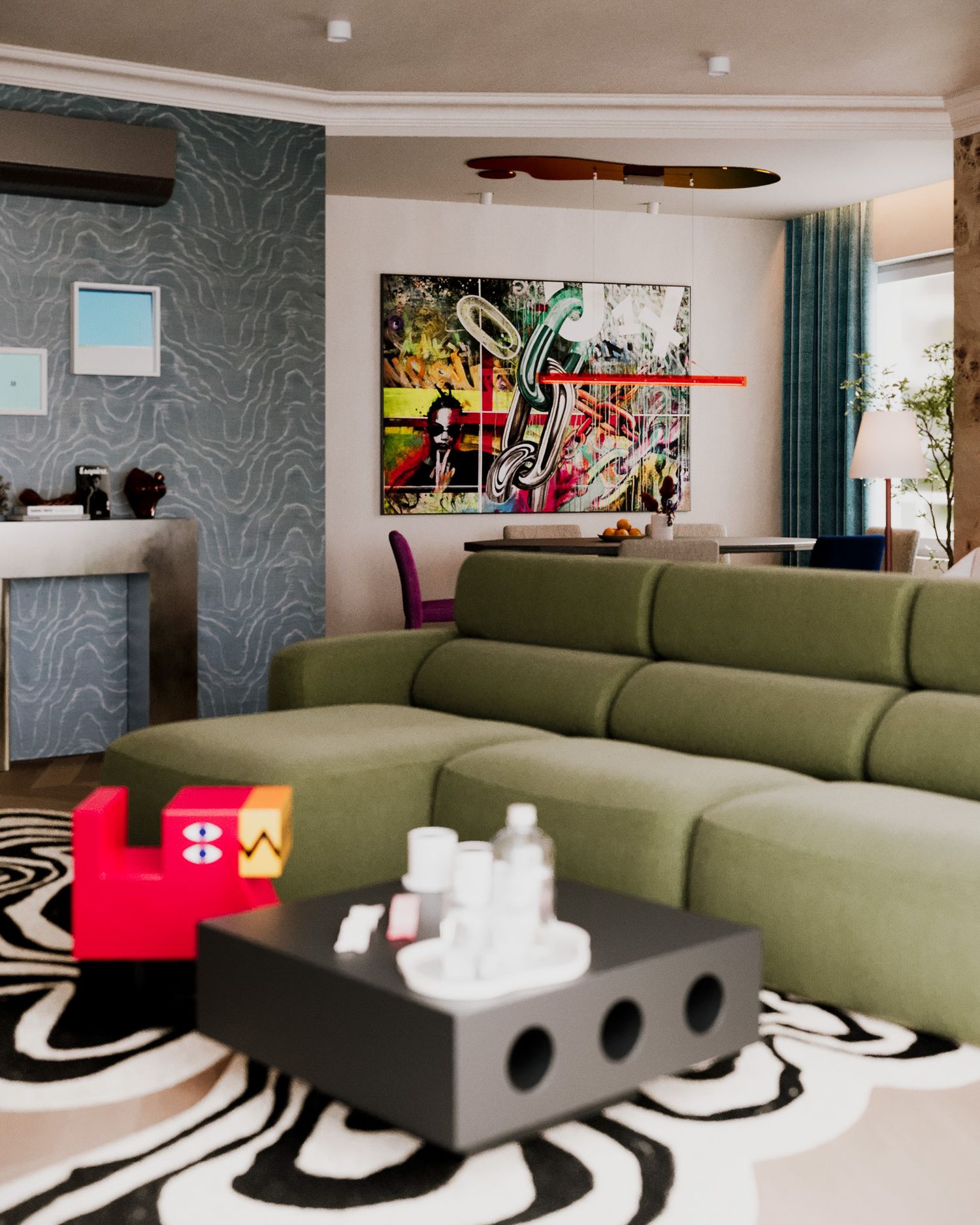Apartament przyjemnie ostentacyjny — projektowanie wnętrz Wrocław, we.make (4)