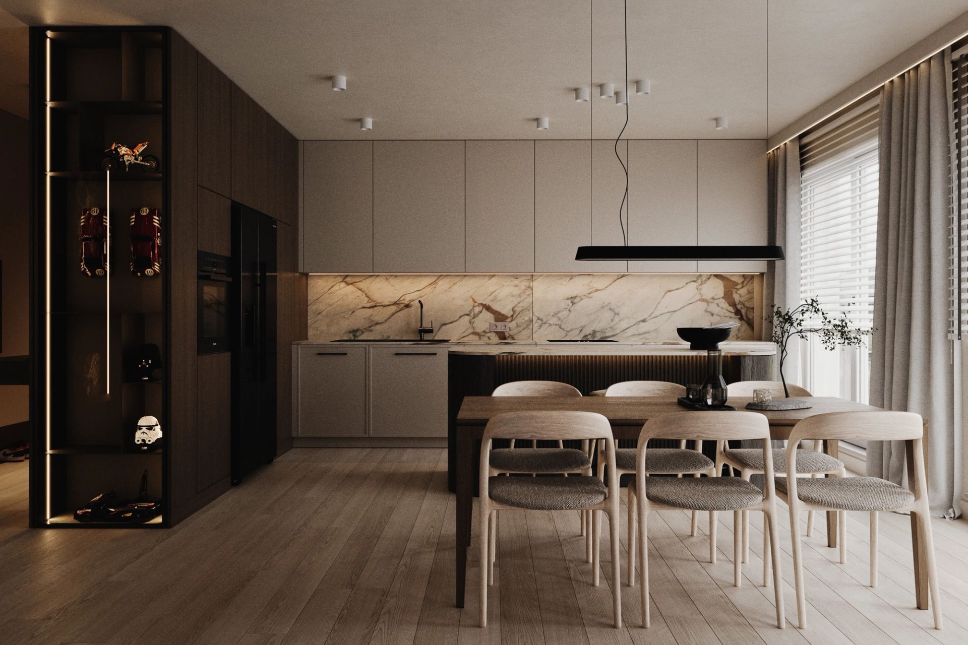 Nowoczesne mieszkanie z charakterem — Wrocław, Apartamenty, projektowanie wnętrz Wrocław (M.106) we.make