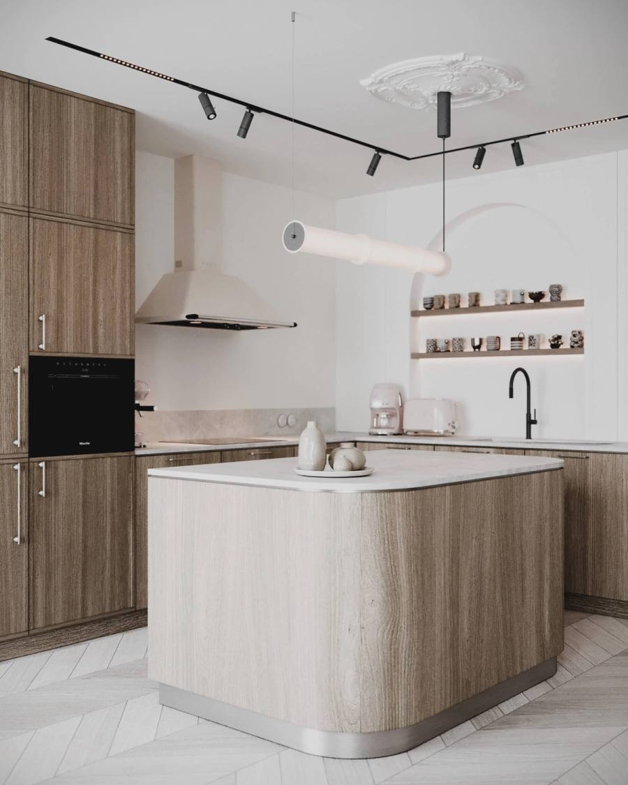 Paryż w pigułce. Eleganckie i jasne mieszkanie — Wrocław, Mieszkania i apartamenty, projektowanie wnętrz Wrocław (M.131)