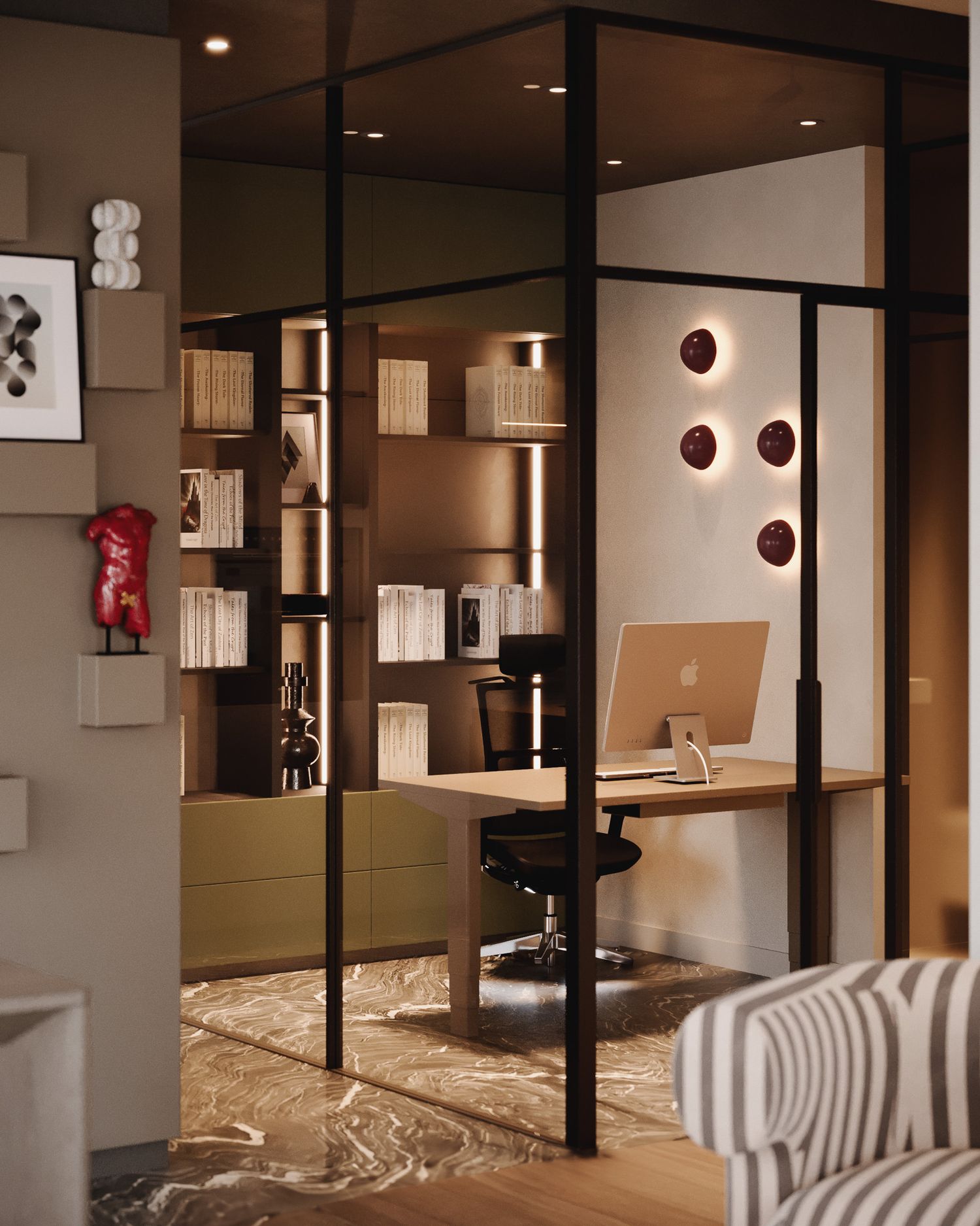 Nowoczesny apartament w Warszawie — projektowanie wnętrz Wrocław, we.make (3)