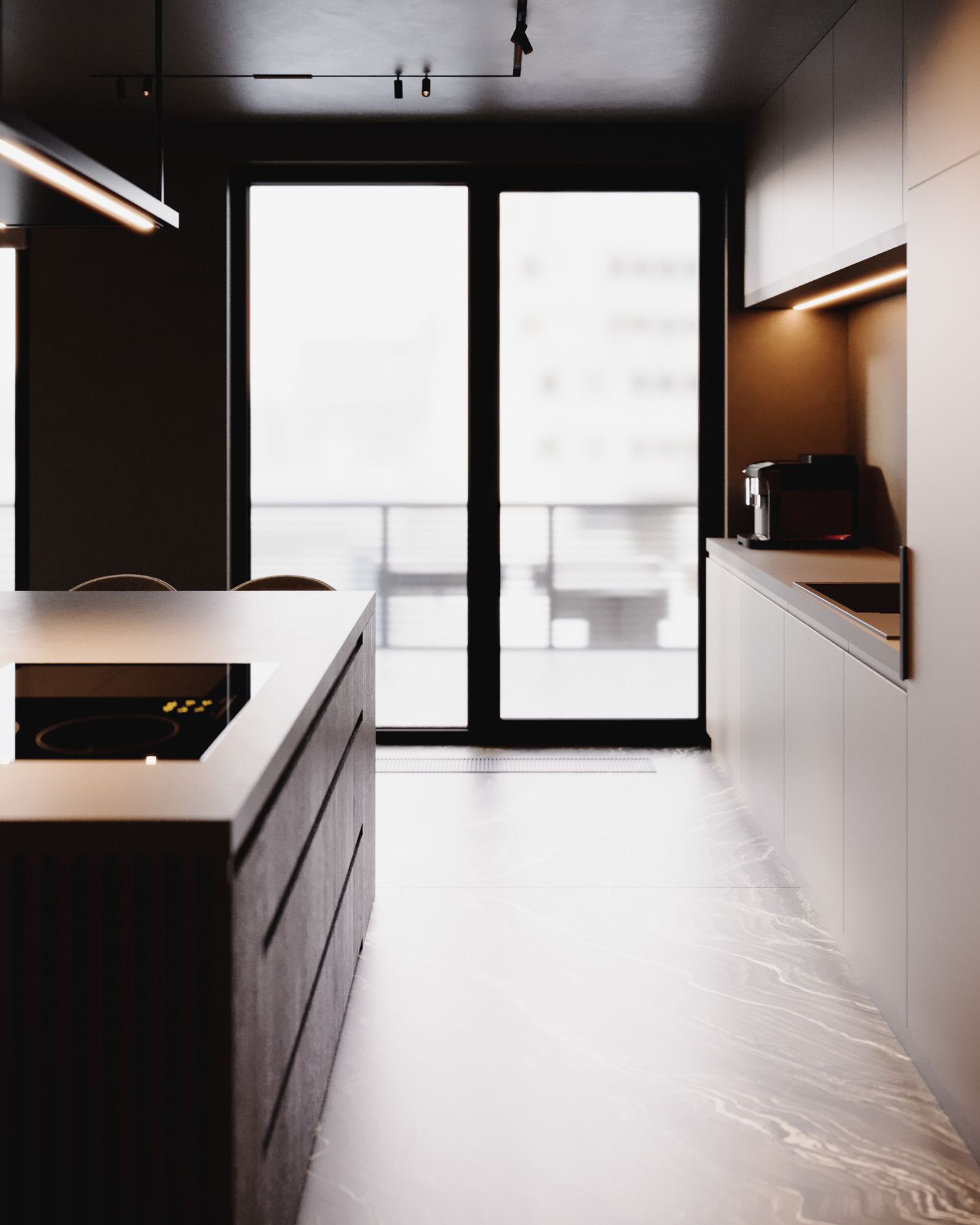 Nowoczesny apartament w Warszawie — projektowanie wnętrz Wrocław, we.make (3)