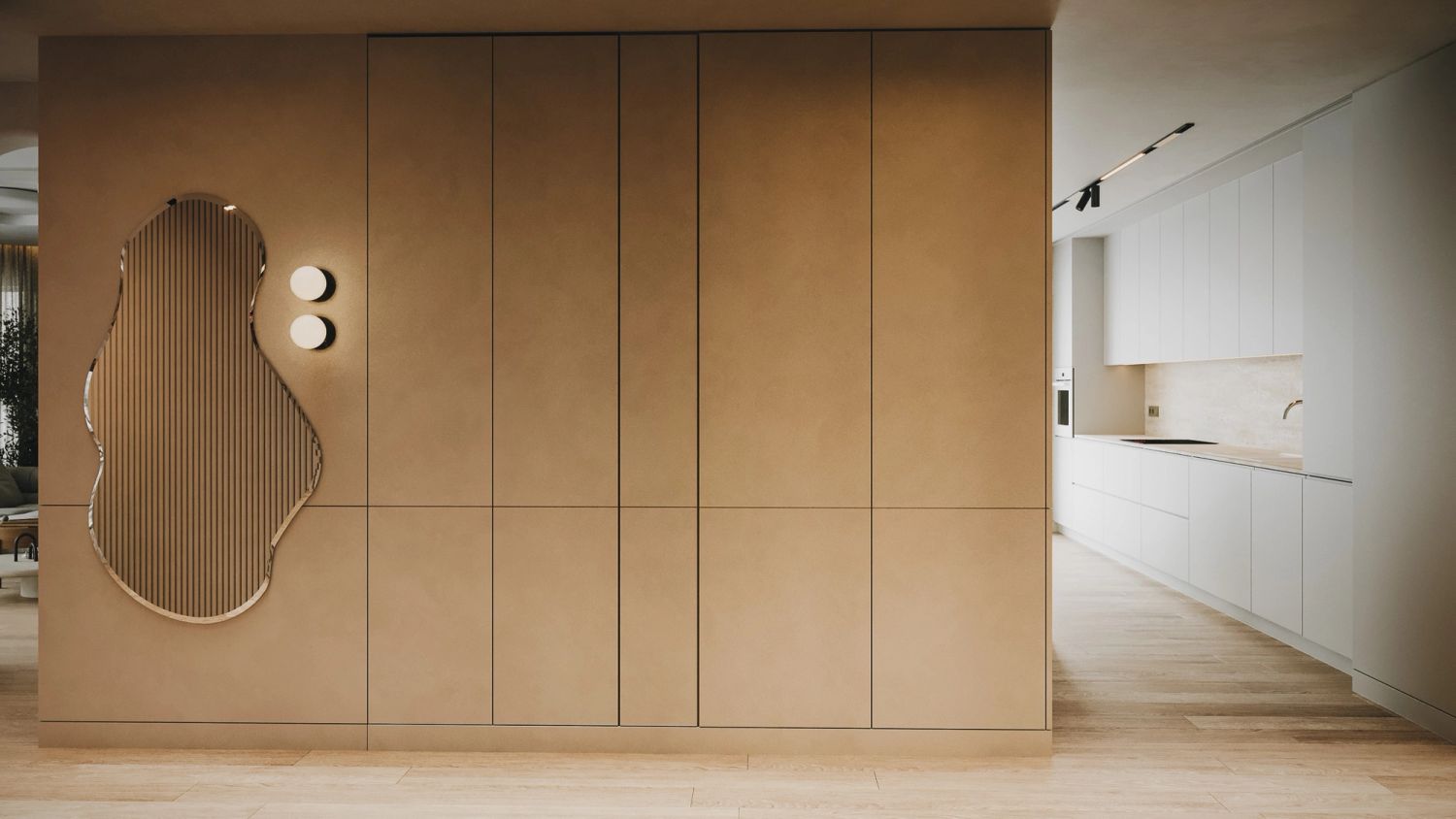 Apartament w stylu japandi z designerskim twistem — projektowanie wnętrz Wrocław, we.make (3)